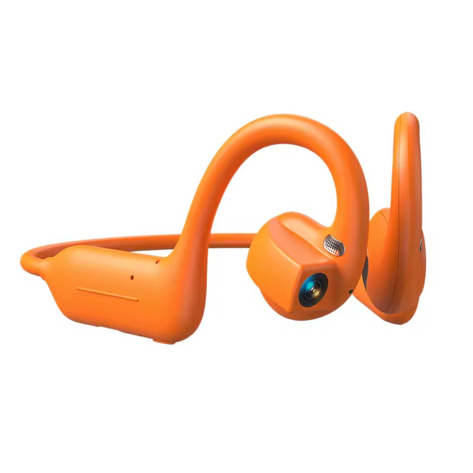 Bone Conduction Headphones with Built-In Camera