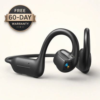 Bone Conduction Headphones with Built-In Camera